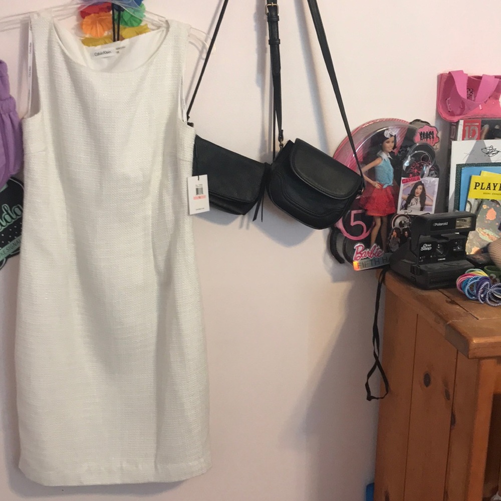 NWT Calvin Klein white dress